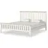 Marlow Queen Size Slatted Bed - Coconut White