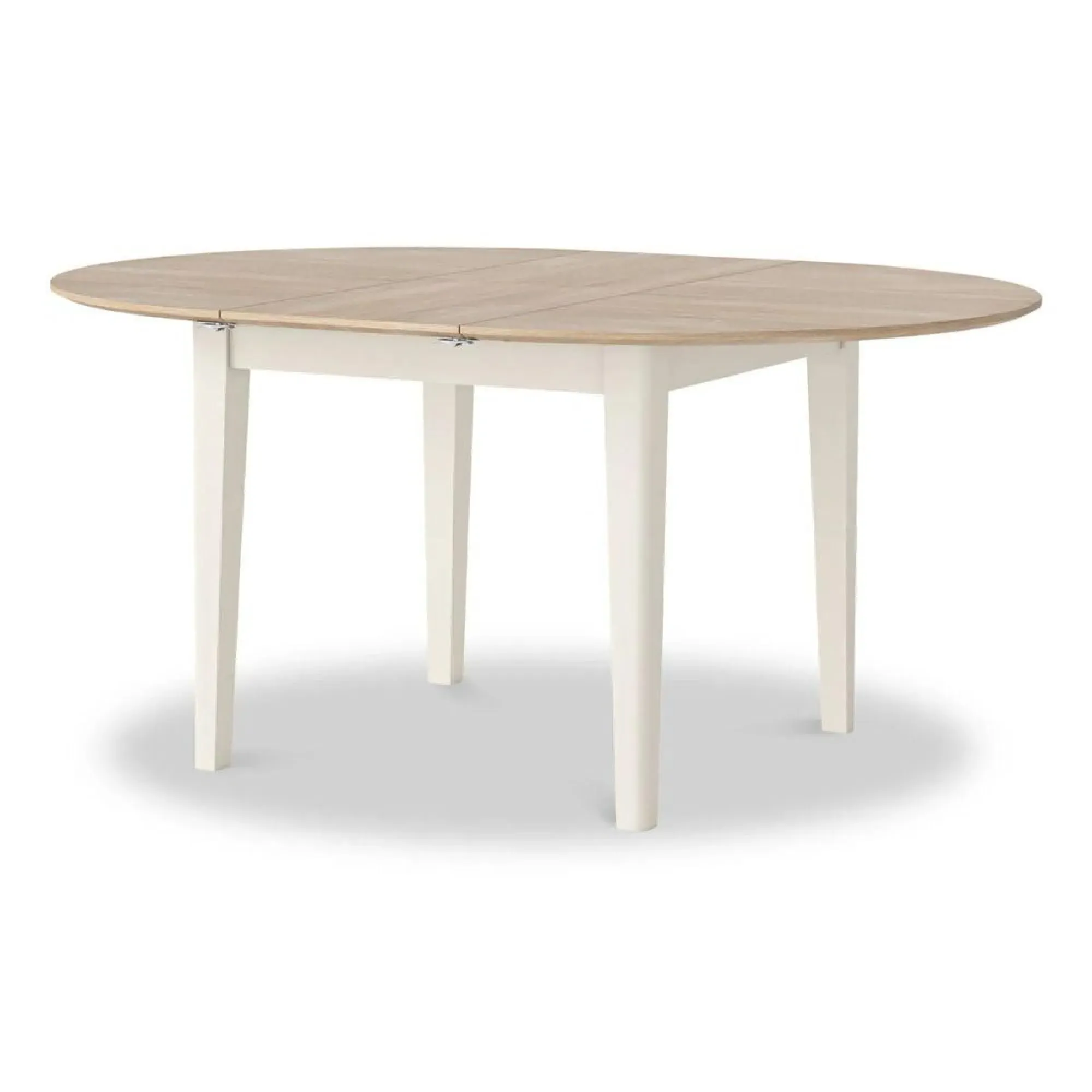 Marlow Round Extending Dining Set with Ladder Back Chairs - White