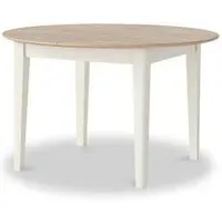 Marlow Round Extending Dining Table - Coconut White