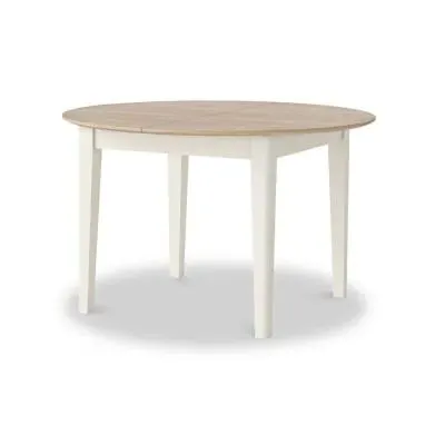 Marlow Round Extending Dining Table - Coconut White image