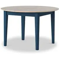 Marlow Round Extending Dining Table - Navy Blue