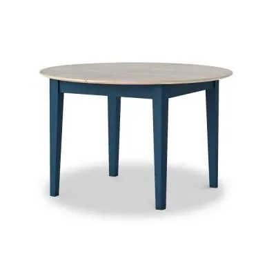 Marlow Round Extending Dining Table - Navy Blue