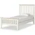 Marlow Single Slatted Bed - Coconut White