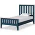 Marlow Single Slatted Bed - Navy Blue