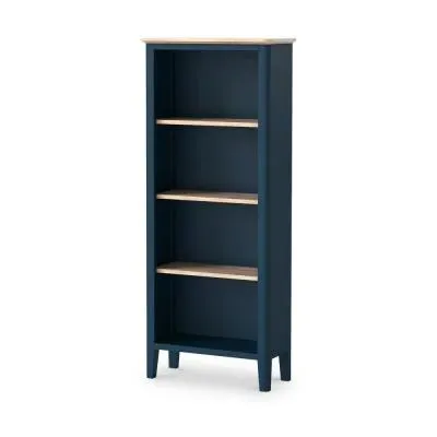 Marlow Slim Bookcase - Navy Blue