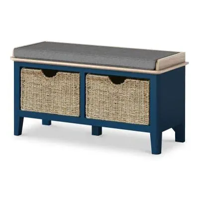 Marlow Storage Bench - Navy Blue image