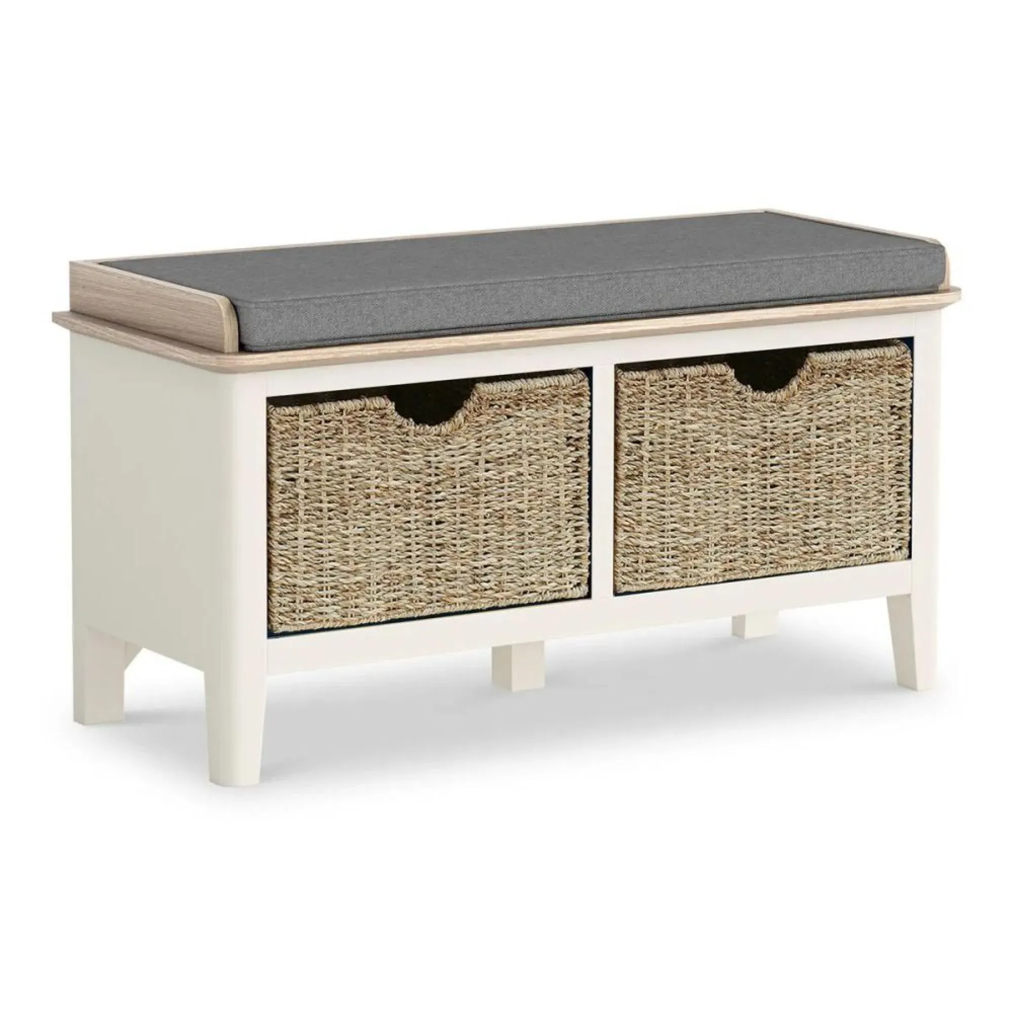 Marlow Storage Bench - White