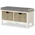 Marlow Storage Bench - White