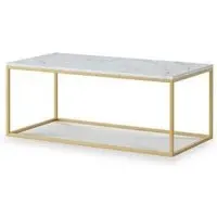 Marmora Coffee Table - White, Marble