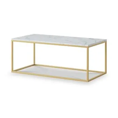 Marmora Coffee Table - White, Marble