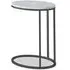 Marmora Oval C Side Table - White, Marble