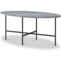 Marmora Oval Coffee Table - Grey, Marble