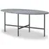 Marmora Oval Coffee Table - Grey, Marble