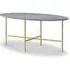 Marmora Oval Coffee Table - Grey, Marble