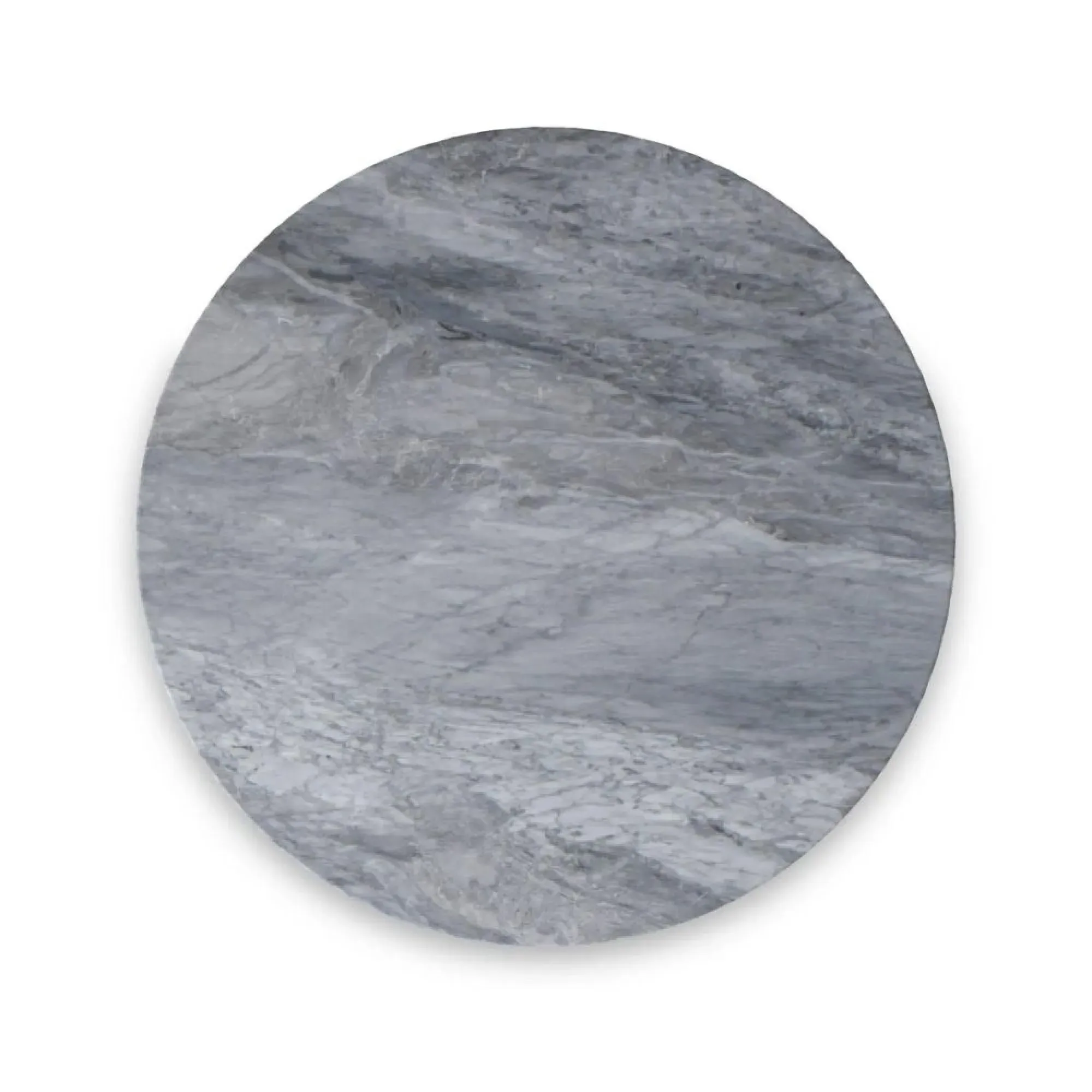 Marmora Round Coffee Table - Grey, Marble
