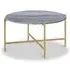 Marmora Round Coffee Table - Grey, Marble