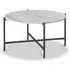 Marmora Round Coffee Table - White, Marble