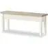 Painted Dining Bench with Storage - Coconut White