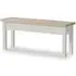 Painted Dining Bench with Storage - Light Grey