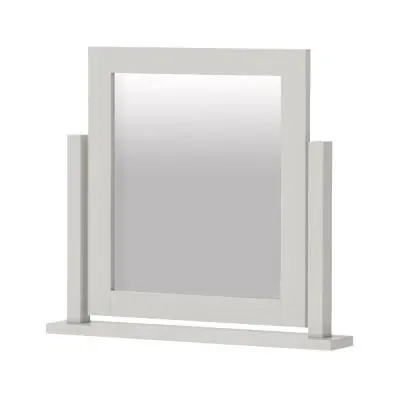 Painted Vanity Mirror - Light Grey image