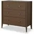 Paris 3 Drawer Chest - Dark Brown, Oak
