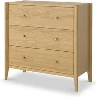Paris 3 Drawer Chest - Natural, Oak
