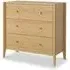 Paris 3 Drawer Chest - Natural, Oak