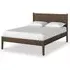 Paris Double Panelled Bed - Dark Brown, Oak
