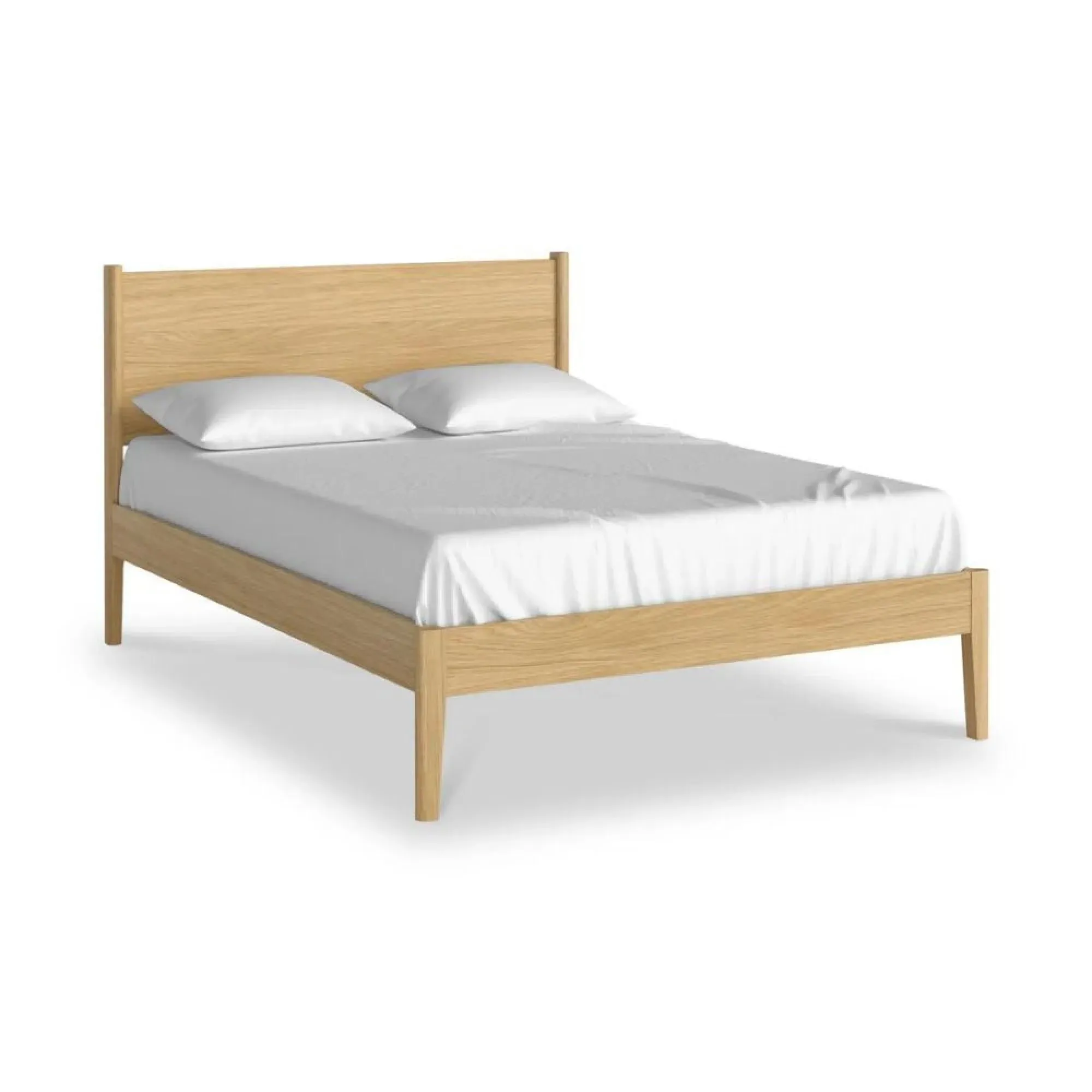 Paris Double Panelled Bed - Natural, Oak