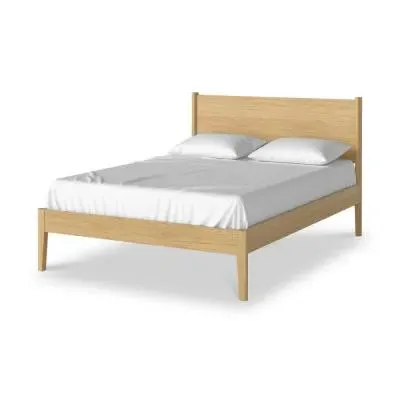 Paris Double Panelled Bed - Natural, Oak
