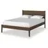 Paris King Size Panelled Bed - Dark Brown, Oak