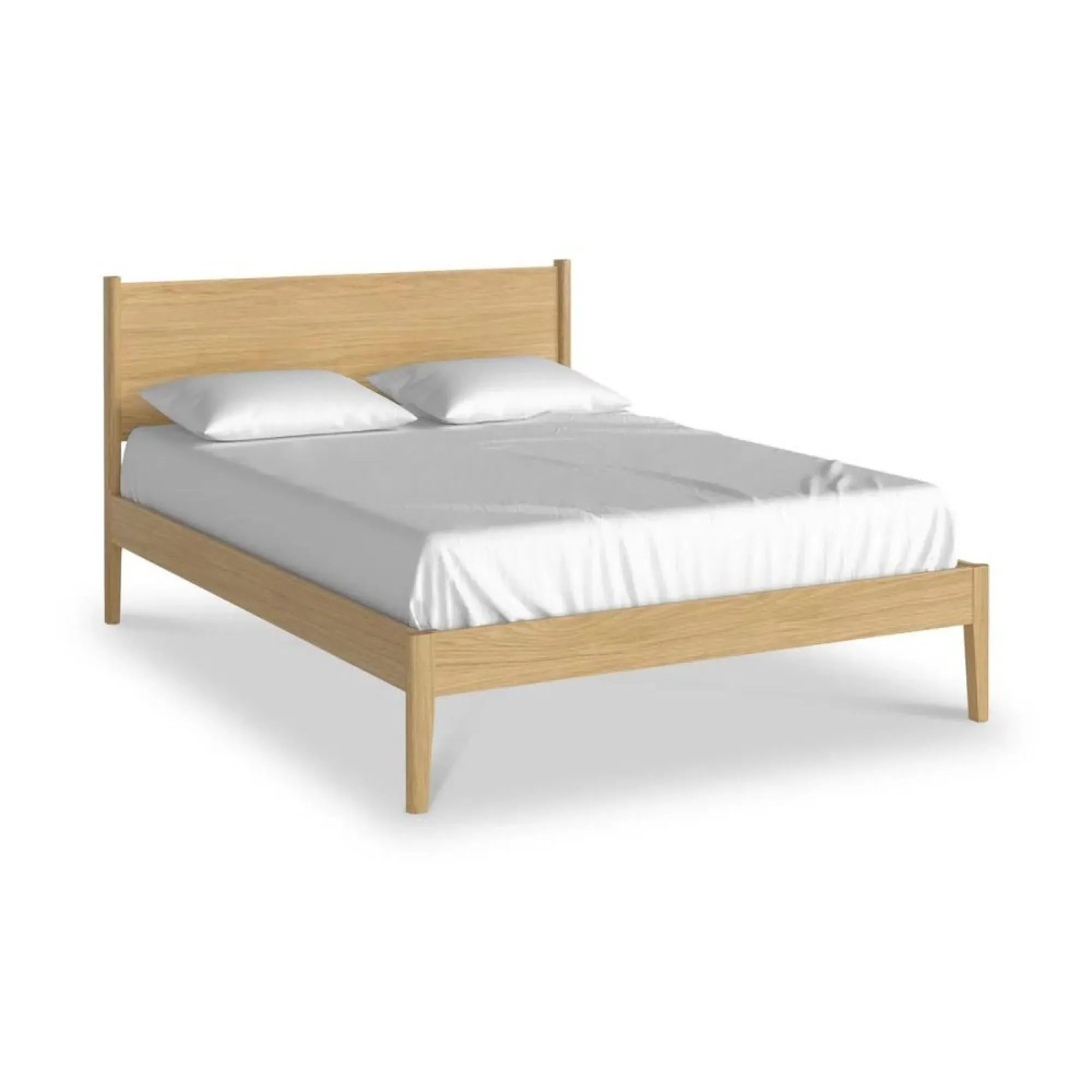 Paris King Size Panelled Bed - Natural, Oak