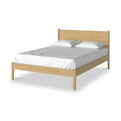 Paris King Size Panelled Bed - Natural, Oak