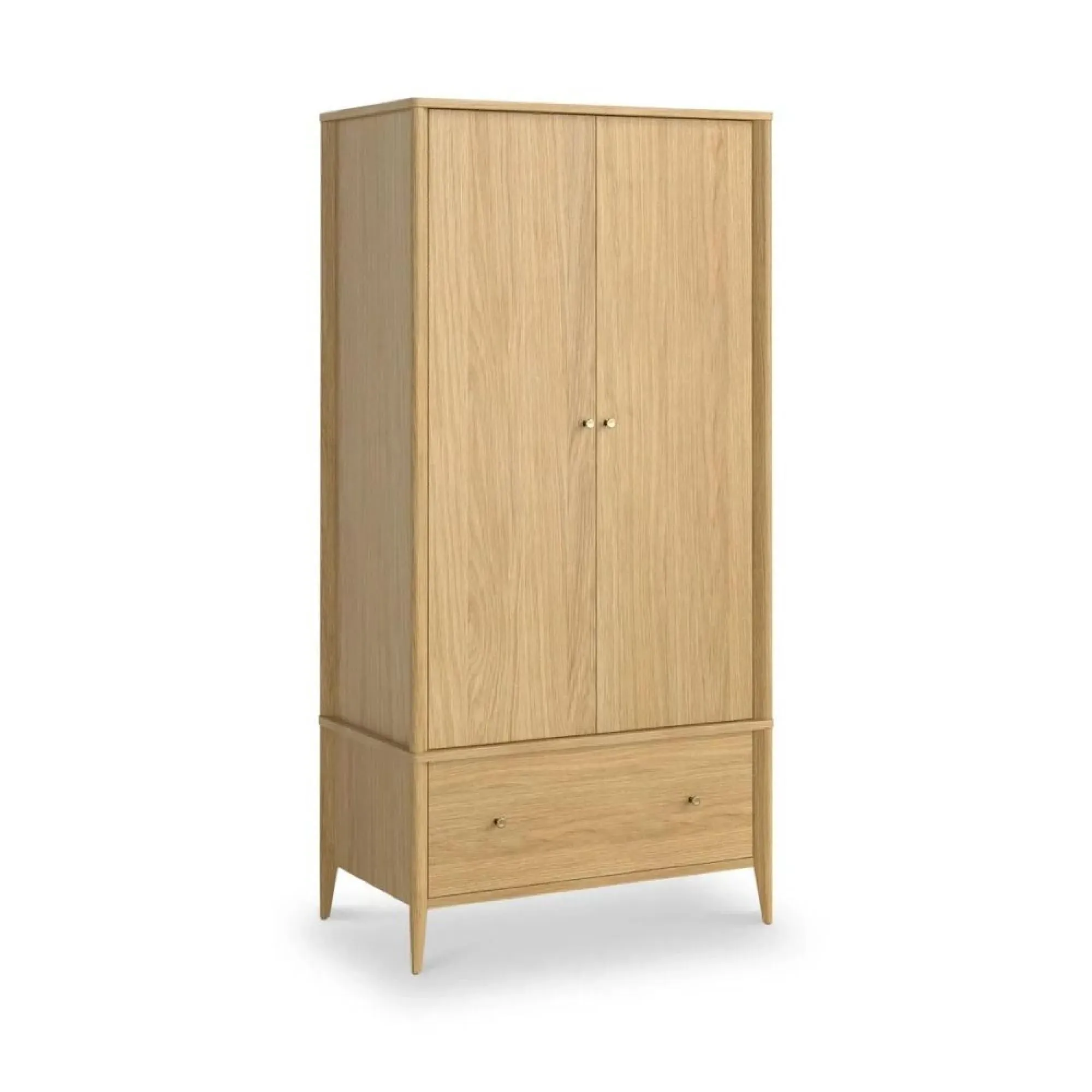 Paris Oak 2 Door Wardrobe - Natural