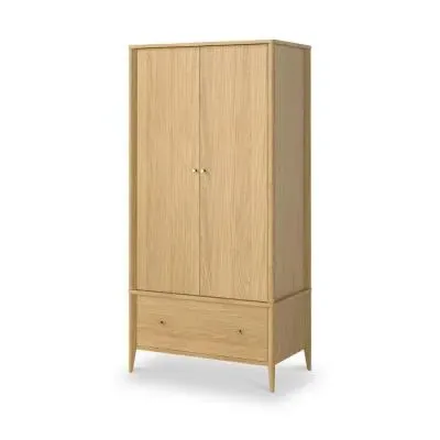 Paris Oak 2 Door Wardrobe - Natural