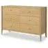 Paris Oak 6 Drawer Wide Chest - Natural