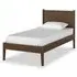 Paris Single Panelled Bed - Dark Brown, Oak