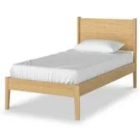 Paris Single Panelled Bed - Natural, Oak