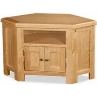 Salisbury 105cm Corner TV Unit - Oak