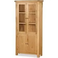 Salisbury 2 Door Display Cabinet - Oak