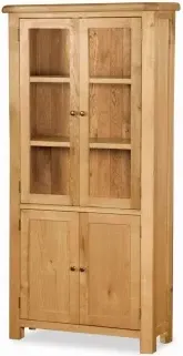 Salisbury 2 Door Display Cabinet - Oak image