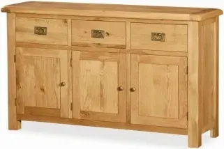 Salisbury 3 Door Medium Sideboard - Oak image
