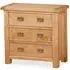 Salisbury 3 Drawer Small Chest - Oak