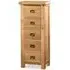 Salisbury 5 Drawer Narrow Chest - Oak