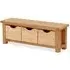 Salisbury Bench with Baskets - Oak