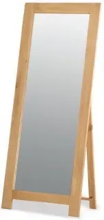 Salisbury Cheval Standing Mirror - Oak image