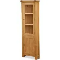 Salisbury Corner Display Cabinet - Oak