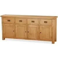 Salisbury Extra Large 4 Door Sideboard - Oak