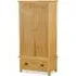 Salisbury Lite 2 Door 1 Drawer Double Wardrobe - Oak