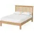Salisbury Lite Double Slatted Bed Frame - Oak